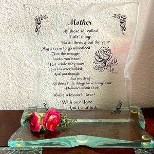 Glass Plaque
